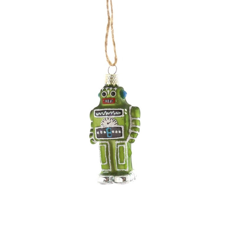 Tiny Green Robot Ornament Home Cody Foster 