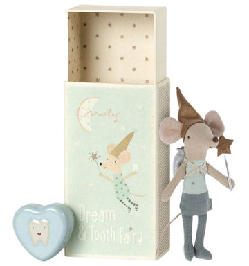 Tooth Fairy Mouse Blue Mini Chill Maileg 