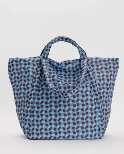 Travel Cloud Bag HANDBAG BAGGU Wavy Gingham Blue 