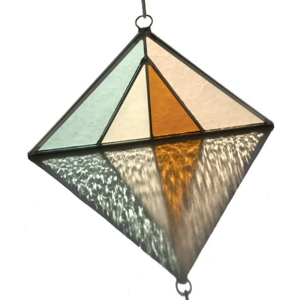 Triangle Suncatcher- Seaglass Home Decor Debbie Bean 