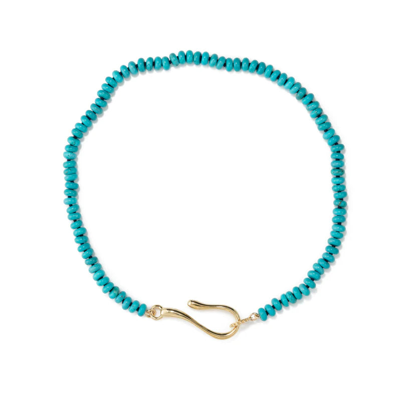 Turquoise Large Hook + Loop Necklace Jewelry Meredith Kahn 