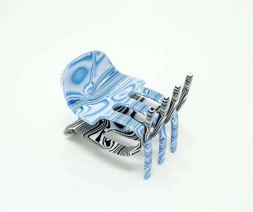 Ursa Claw Accessories Chunks Marbled Black + Blue 