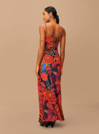 Vintage Wave Multicolor Maxi Dress Clothing Farm Rio 