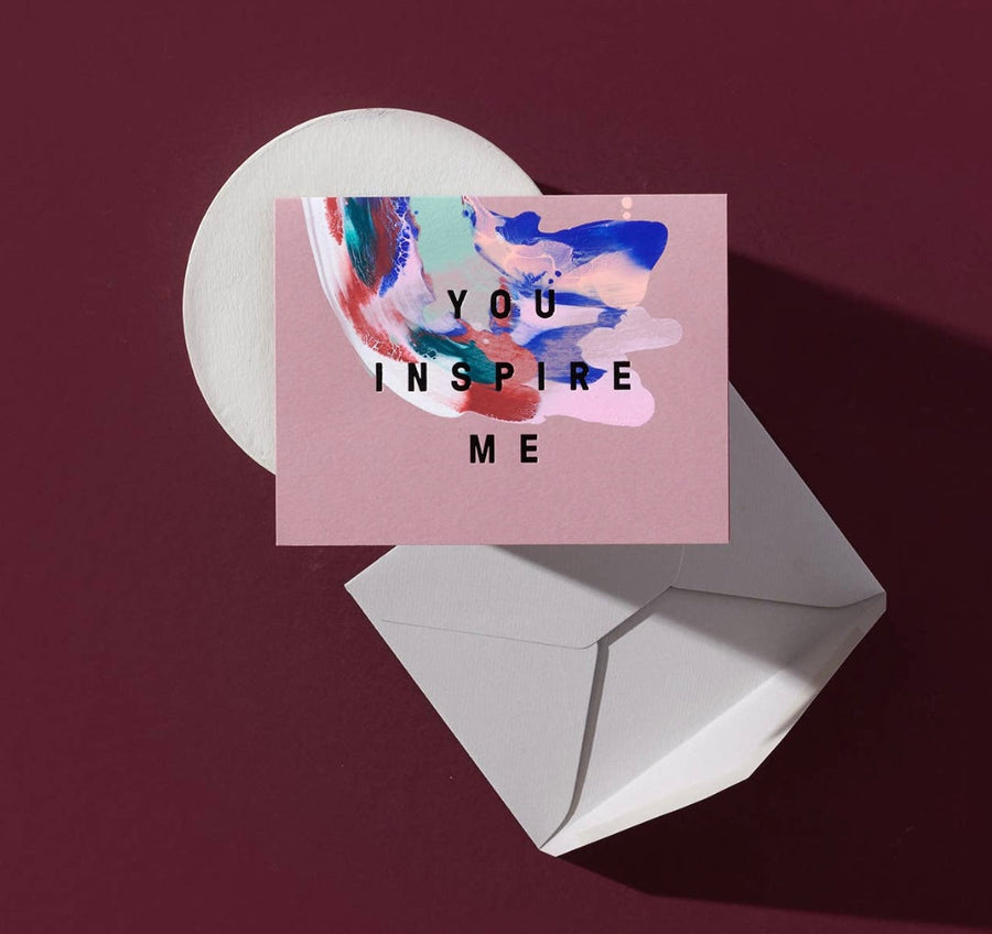 You Inspire Me Card Stationary & Gift Bags Moglea 