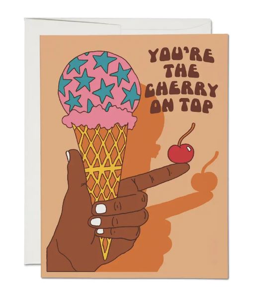 You're The Cherry on Top Card Stationary & Gift Bags Red Cap Cards 